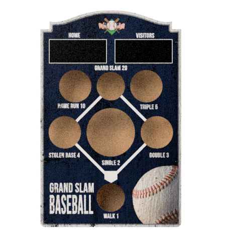 Baseball Wall Mount Bean Bag Toss