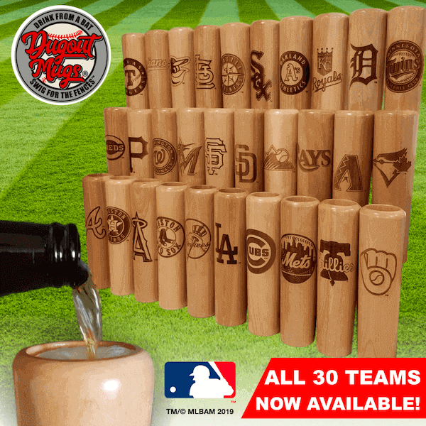 MLB Team Logo Bat Mugs | Dugout Mugs® -