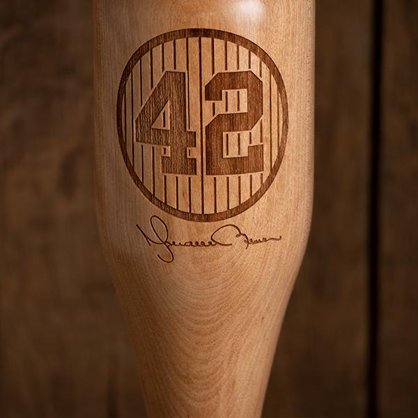 Mariano Rivera 42 Signature Series Baseball Bat Wine Glass