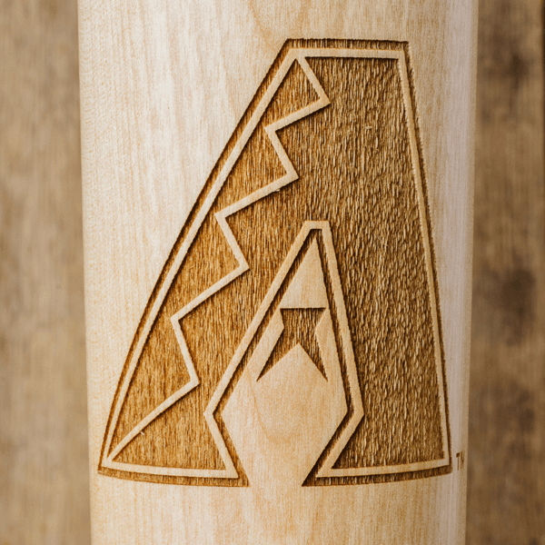 Arizona Diamondbacks - Logo on Wood Block Wall Art