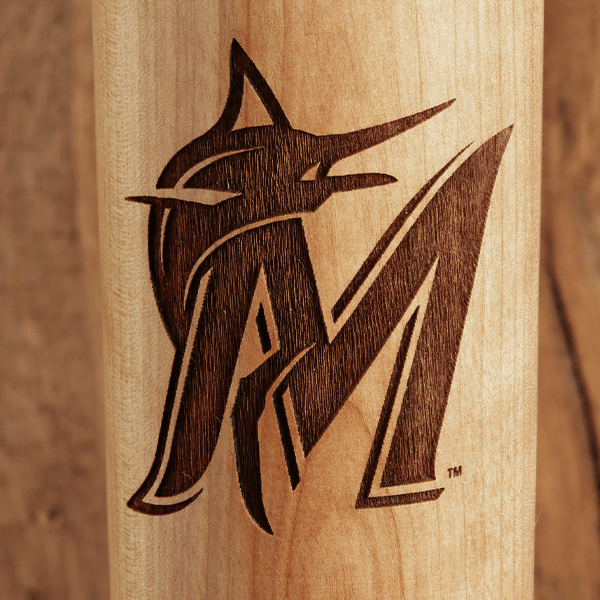 Miami Marlins Baseball Wood Sign