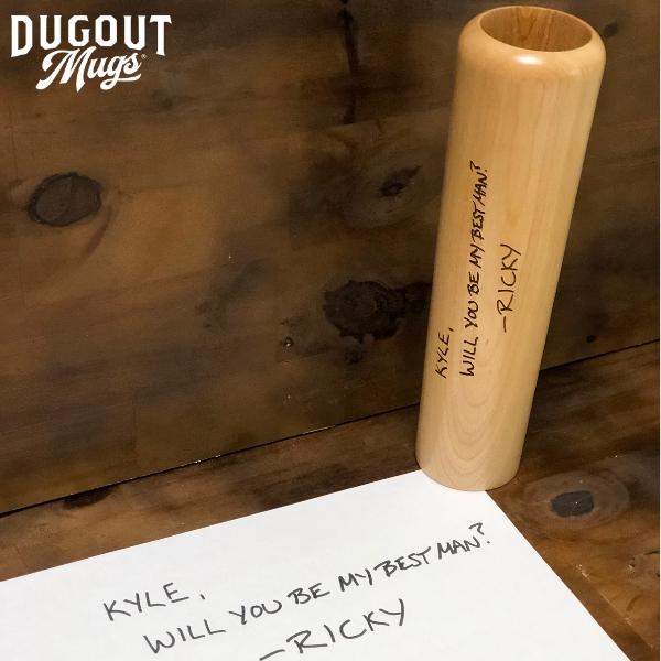 Handwritten Dugout Mug® Baseball Bat Mug