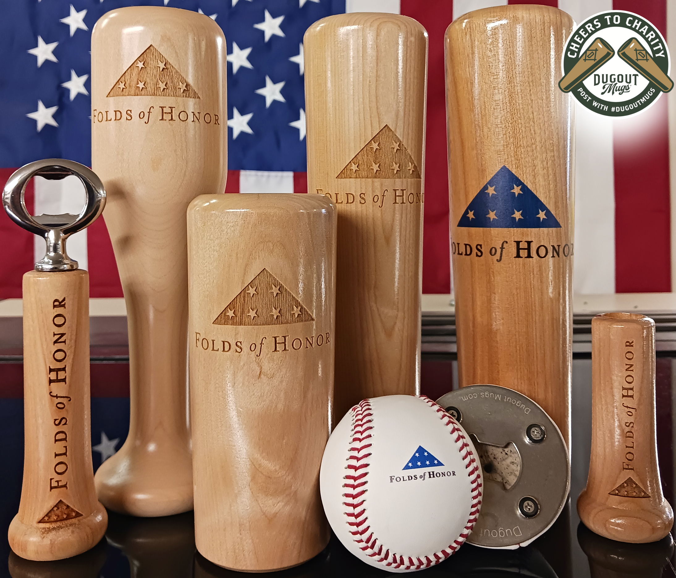 Dugout Mugs® Honoring the Fallen with Folds of Honor!