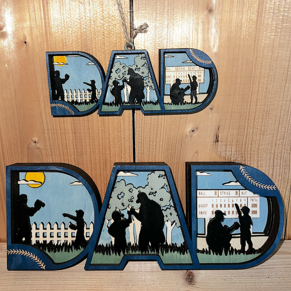 Baseball DAD Art & Ornament PRE-SALE