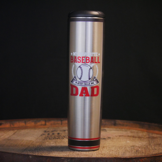"Favorite Player Calls Me Dad" Dugout Mugs® | Metal Baseball Bat