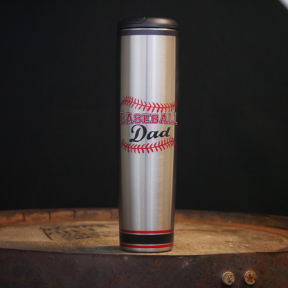 "Baseball Dad" Dugout Mugs® | Metal Baseball Bat