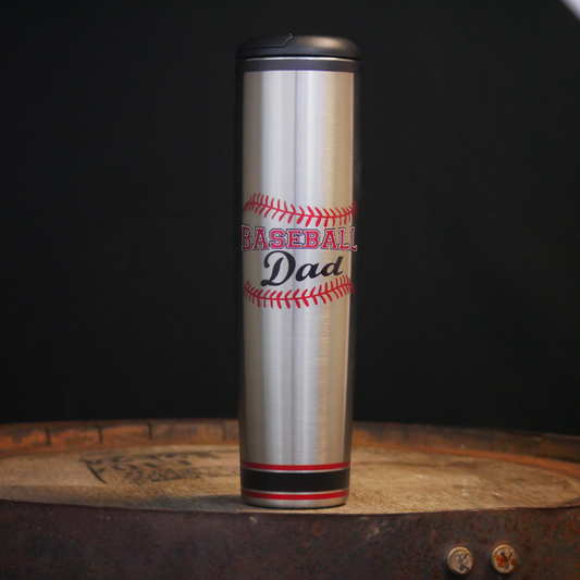"Baseball Dad" Dugout Mugs® | Metal Baseball Bat