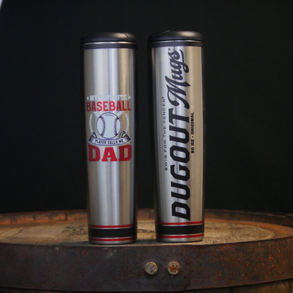 "Favorite Player Calls Me Dad" Dugout Mugs® | Metal Baseball Bat
