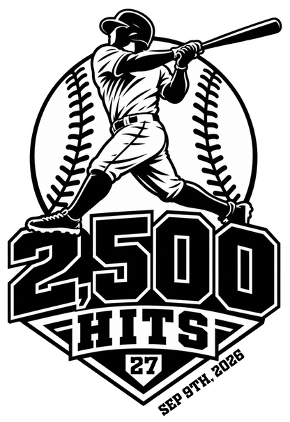 *LIMITED EDITION* 2500 Hits Commemorative Dugout Mug® - Baseball Bat Mug