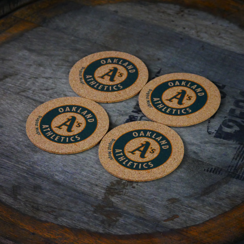 Oakland Athletics Dugout Mugs® Cork Coasters