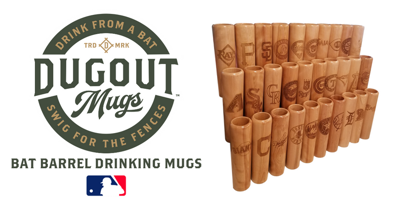 Officially licensed MLB stainless steel baseball bat mugs
