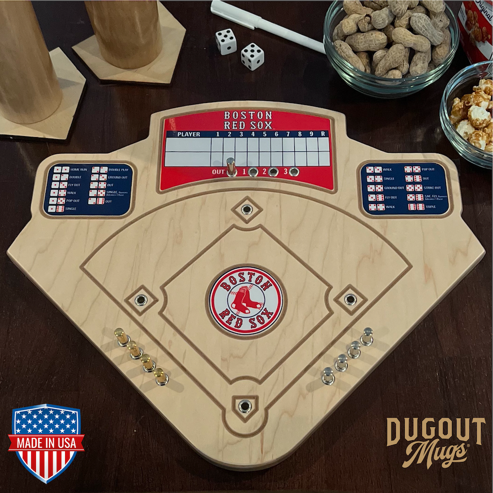 Boston Red Sox Baseball Board Game with Dice