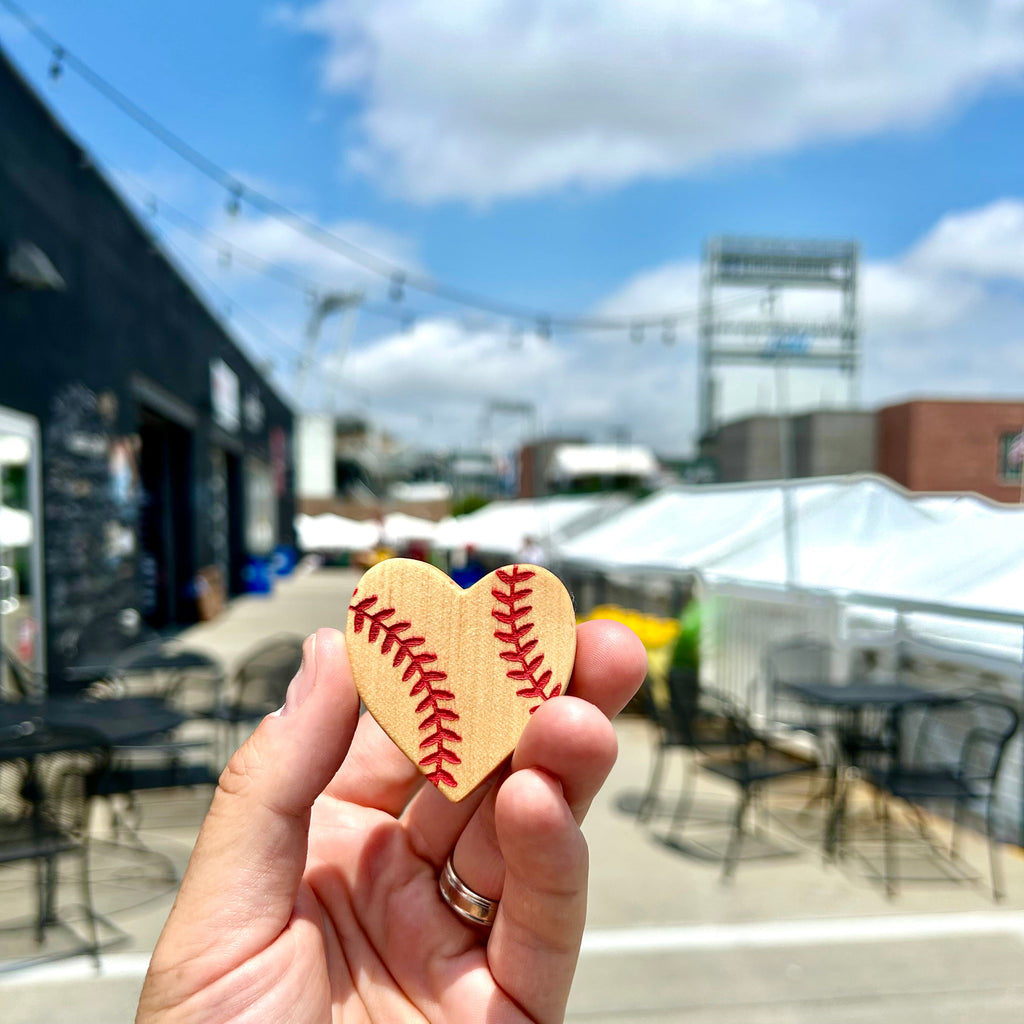 Reclaimed Wood Bat Magnets