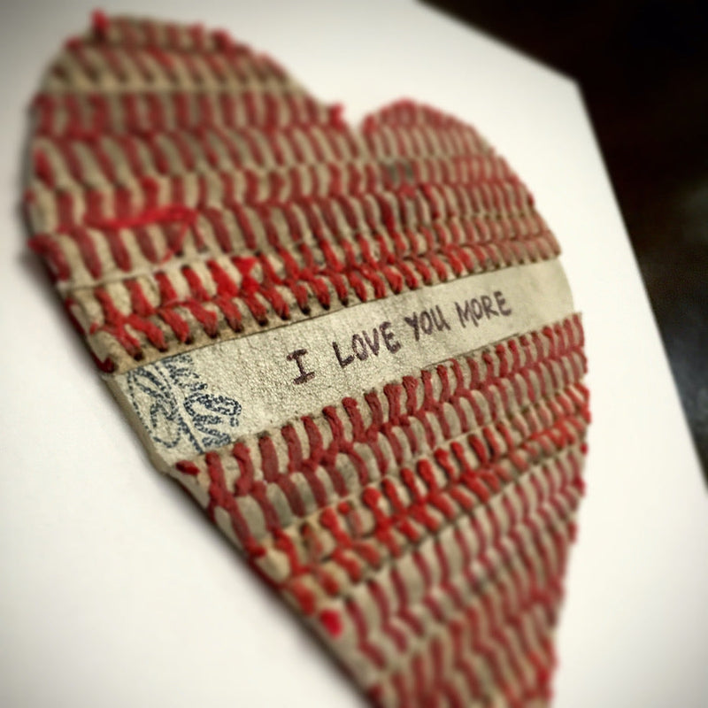 Seams of Love original baseball artwork