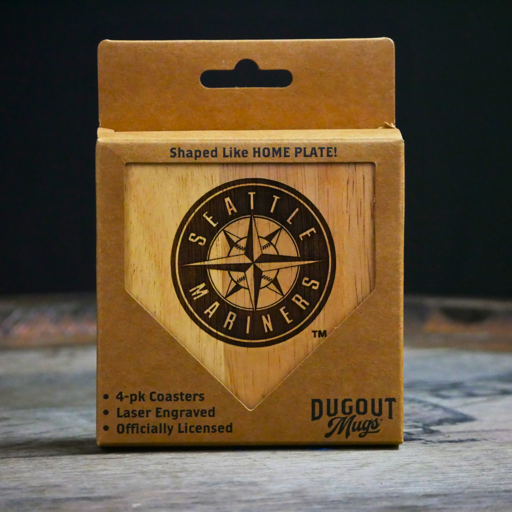 Seattle Mariners Dugout Mug® Wood Coaster