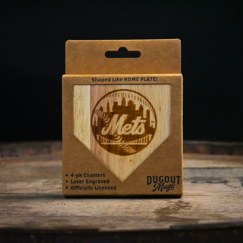 New York Mets Dugout Mug® | Wood Coaster