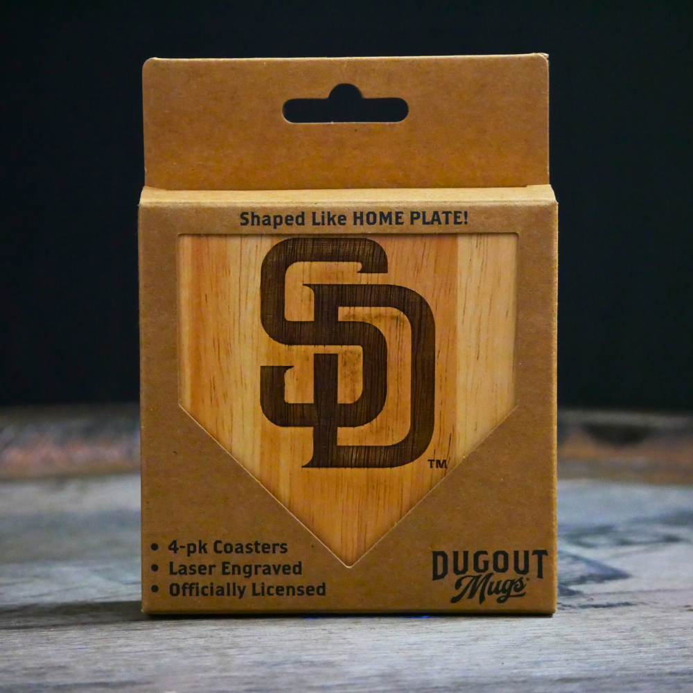 San Diego Padres Dugout Mug® Wood Coaster