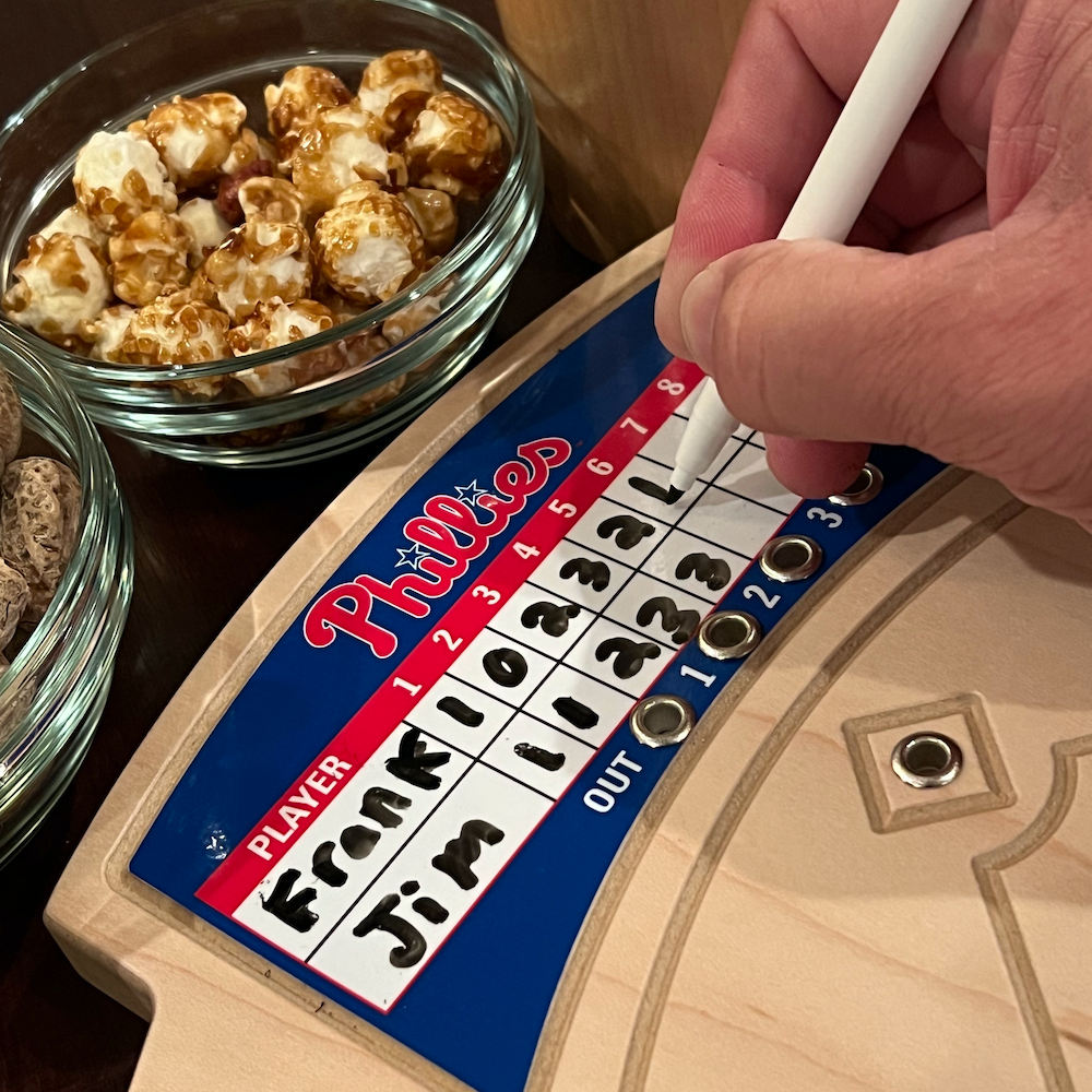 Philadelphia Phillies Baseball Board Game with Dice