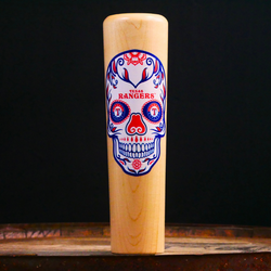 Texas Rangers Inked! Sugar Skull Dugout Mug® | Baseball Bat Mug