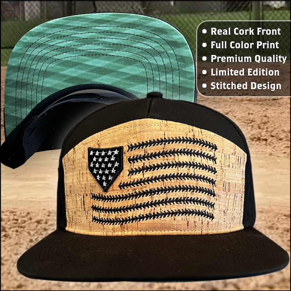 *** PRE SALE *** Stars and Stitches Cork Hat with Custom Printed Bill! Receive Early December.