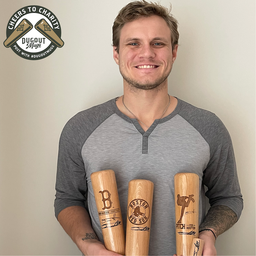 Boston Red Sox Tanner Houck's Pitch for Adoption | Cheers for Charity | Dugout Mug®  | Baseball Bat Mug