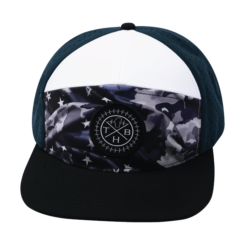 Color Vibes Hat | Flat Bill | Patriots Night - Black - White - Navy