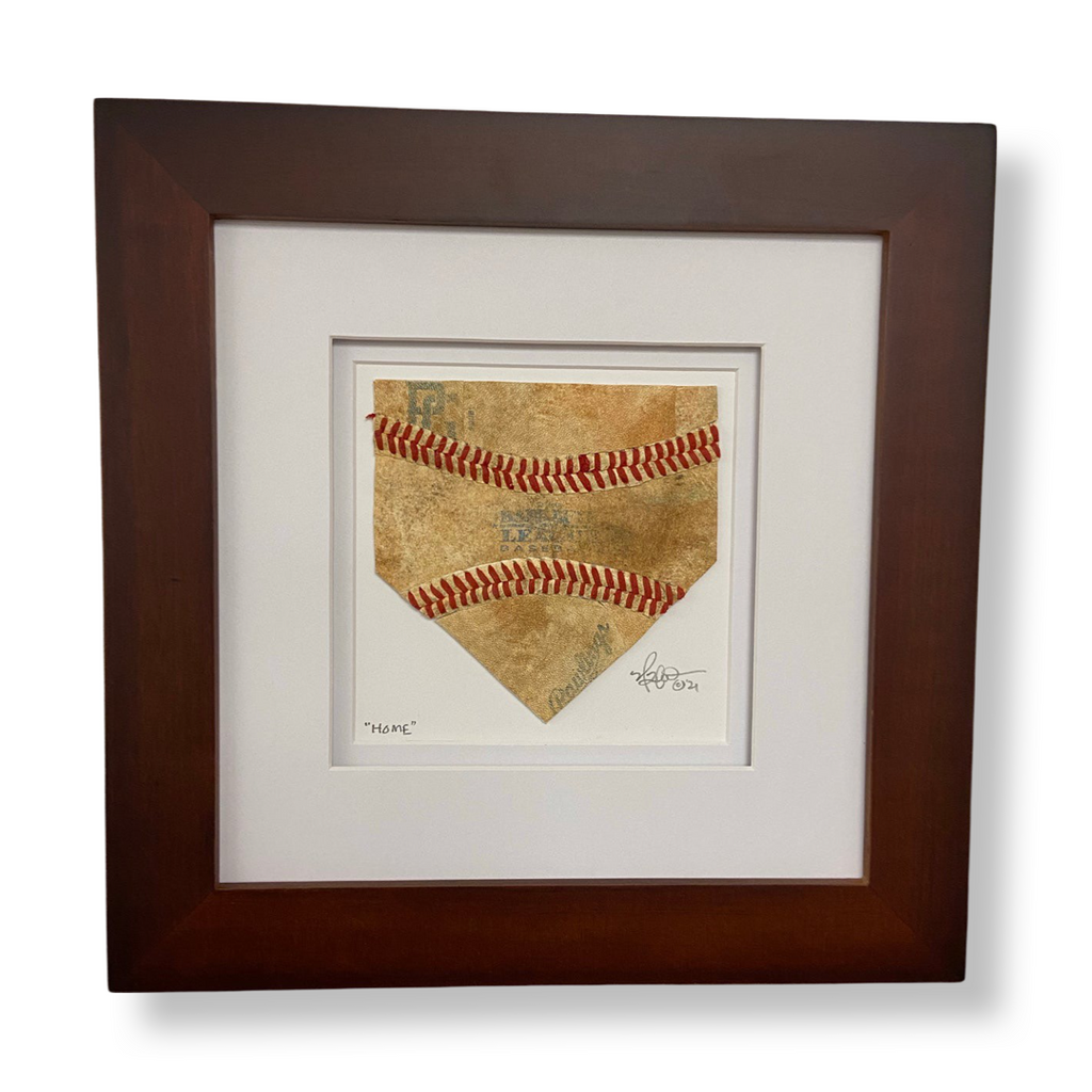 Home Plate Baseball Artwork titled “HOME”