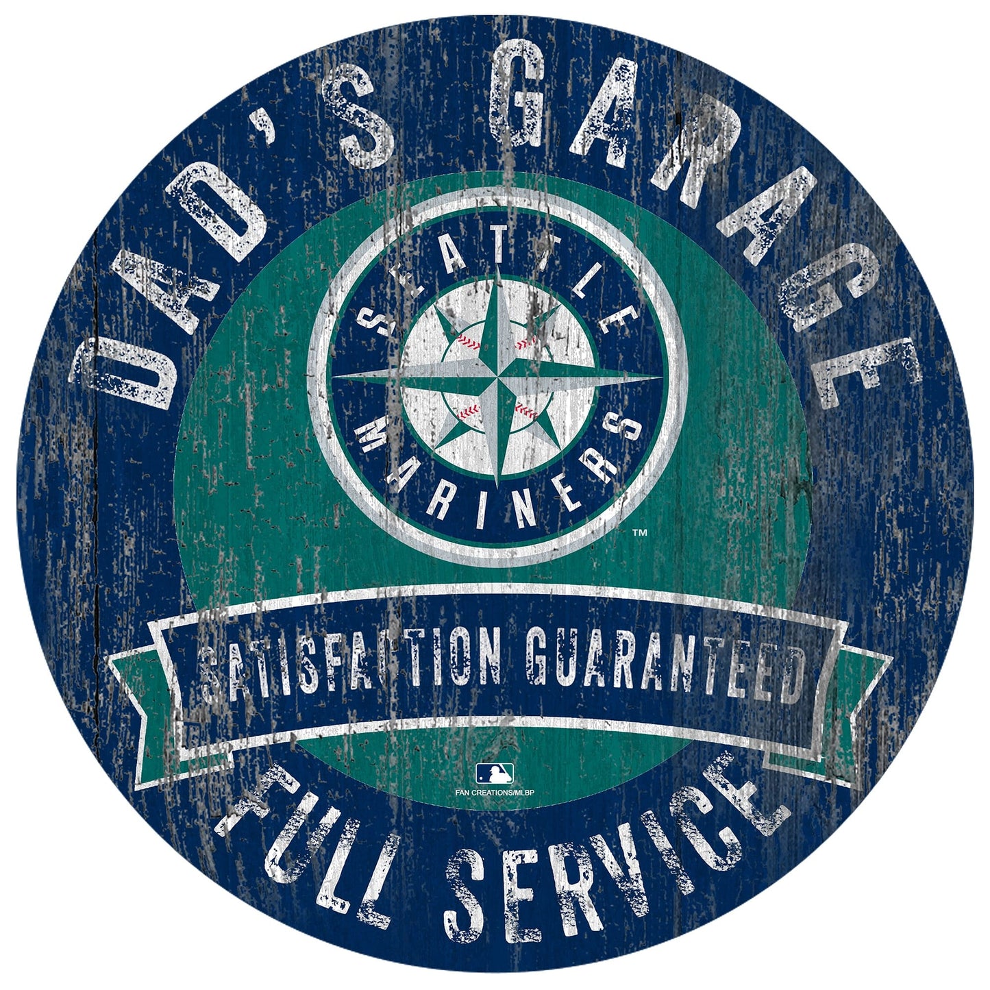Seattle Mariners Dad's Garage Sign