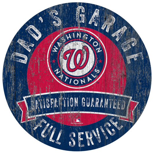 Washington Nationals Dad's Garage Sign