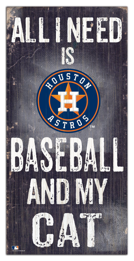 Houston Astros My Cat 6x12 Sign