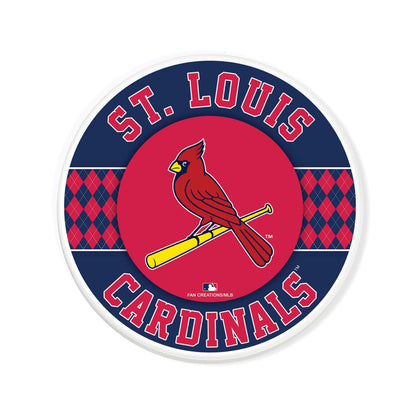 MLB - St. Louis Cardinals 4 inch Ceramic Argyle Coaster