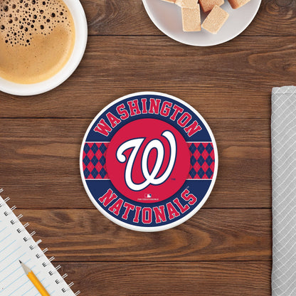 MLB - Washington Nationals 4 inch Ceramic Argyle Coaster