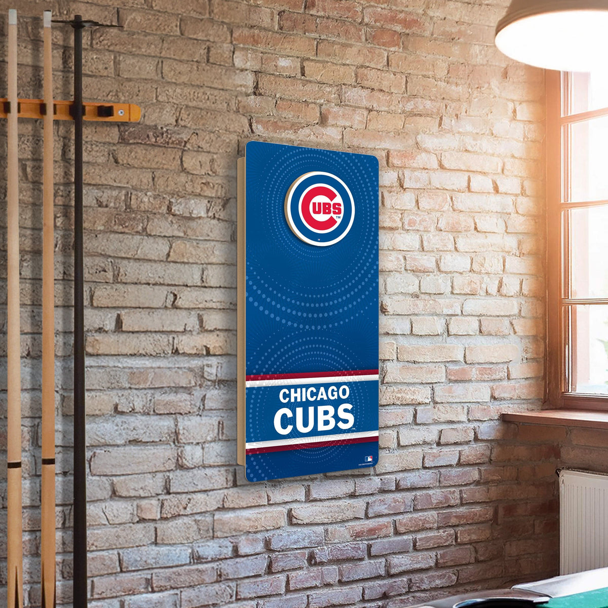 MLB Wall Art thats also Corn Hole - Chicago Cubs