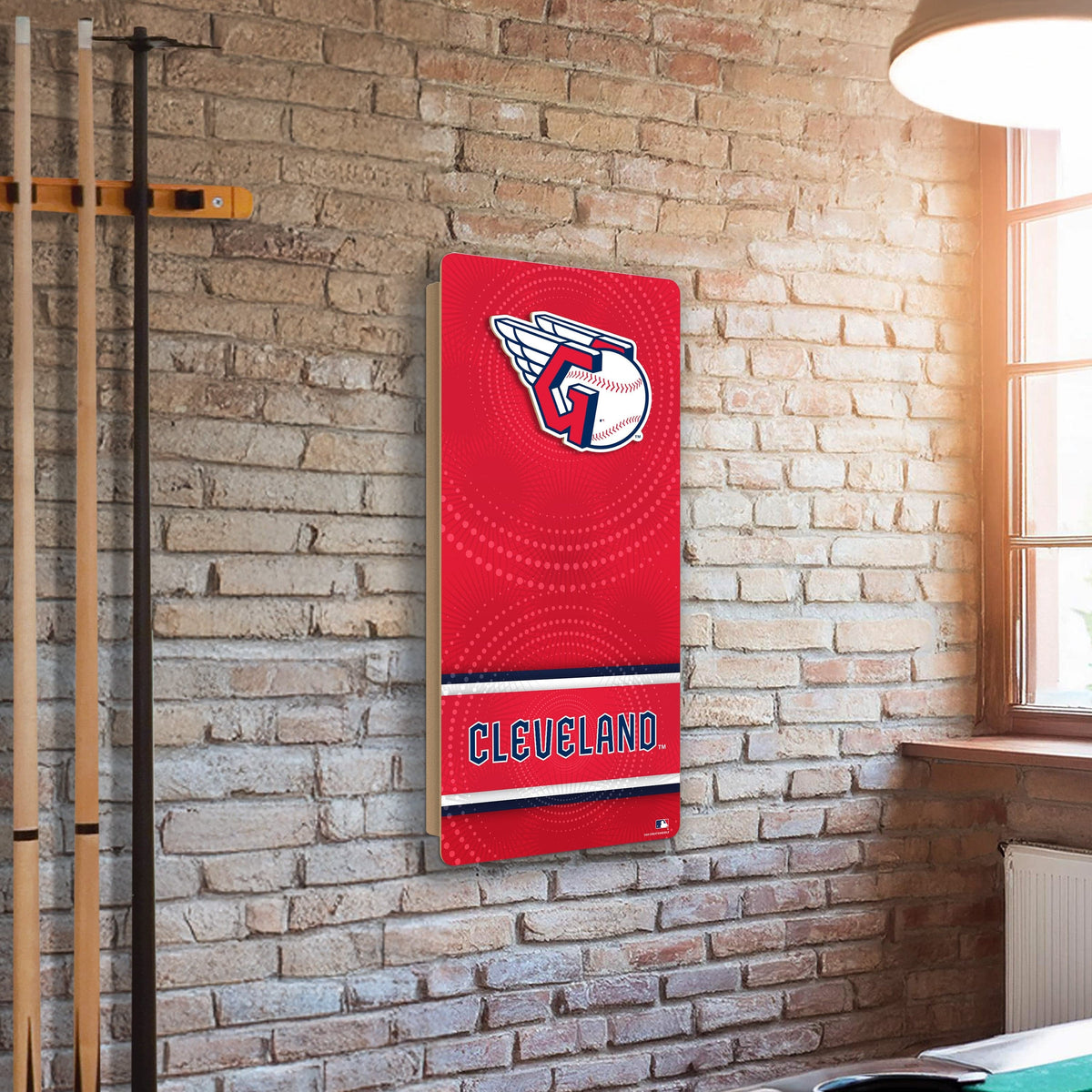 MLB Wall Art thats also Corn Hole - Cleveland Guardians
