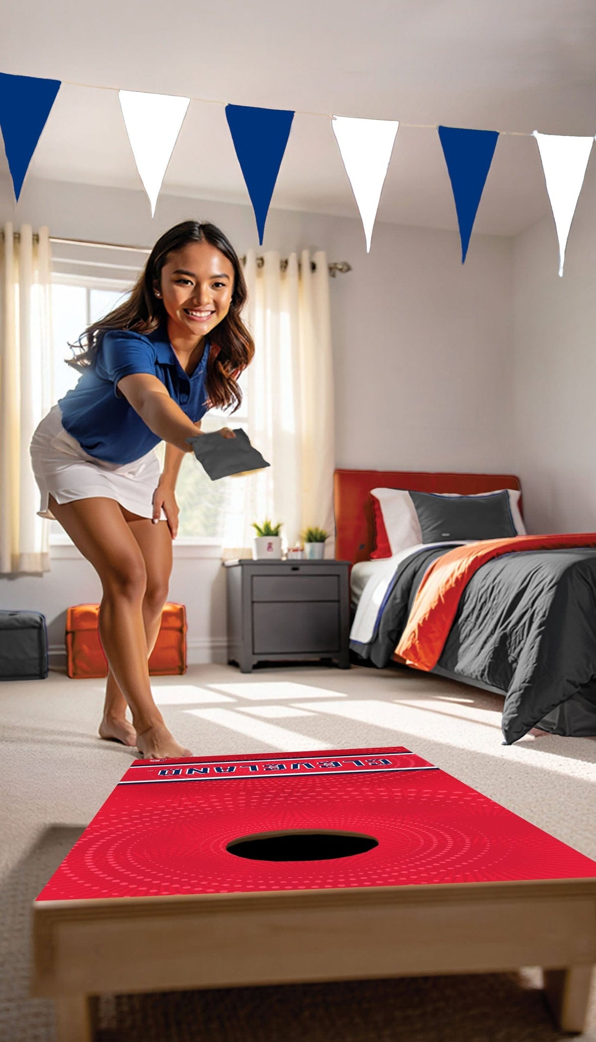 MLB Wall Art thats also Corn Hole - Cleveland Guardians
