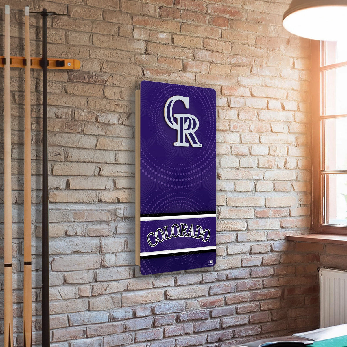 MLB Wall Art thats also Corn Hole - Colorado Rockies