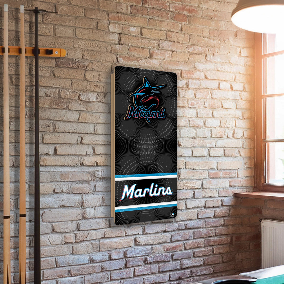 MLB Wall Art thats also Corn Hole - Miami Marlins