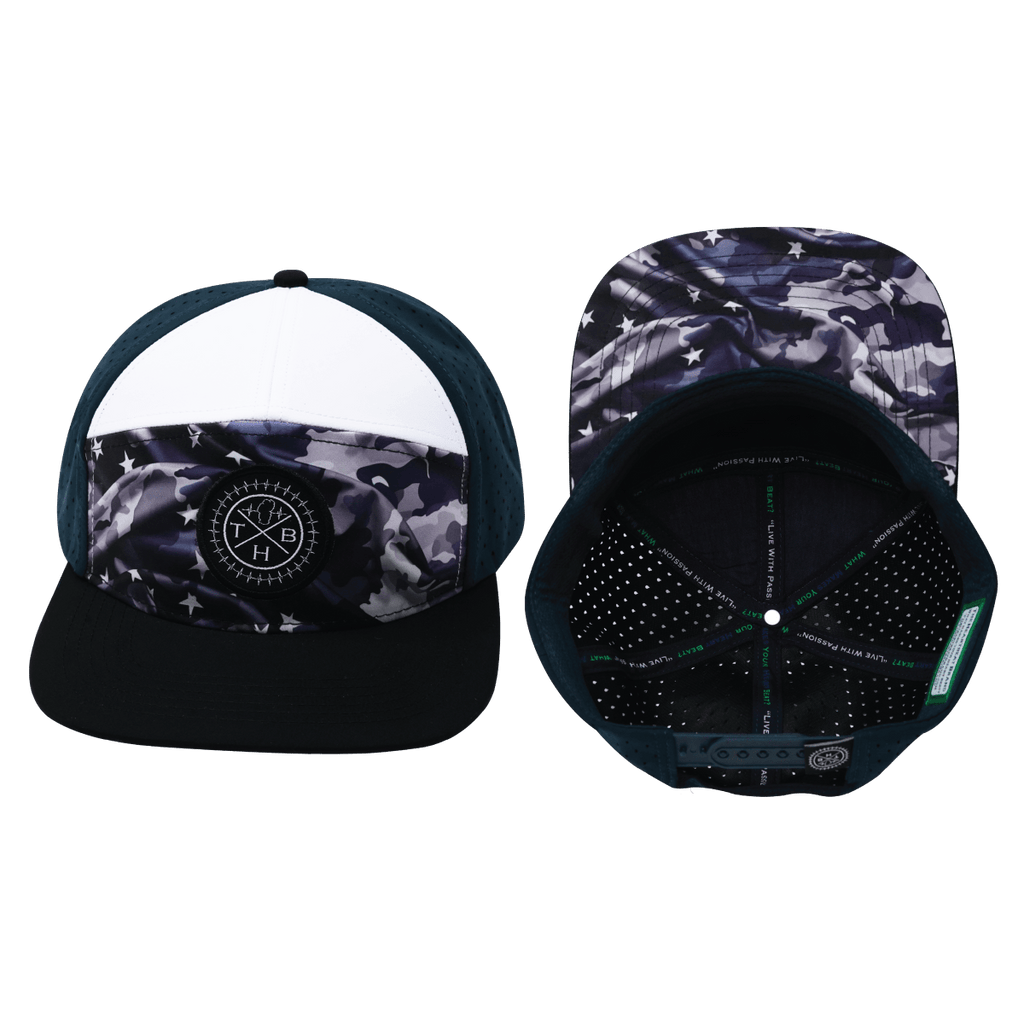 **YOUTH** Color Vibes Hat | Flat Bill | Patriots Night - Black - White - Navy