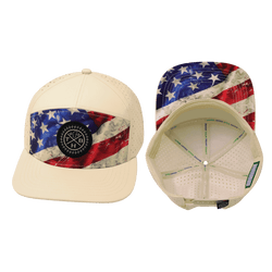 **YOUTH** Color Vibes Hat | Flat Bill | Rugged Flag - Cream