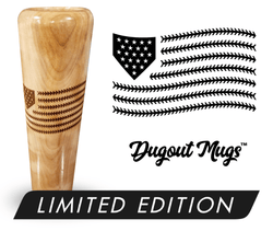 Baseball Flag Baseball Bat Mug | Dugout Mug&reg; Single Mug - $39.99