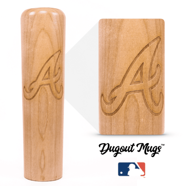 Atlanta Braves Metal Dugout Mug | Stainless Steel Baseball Bat Mug