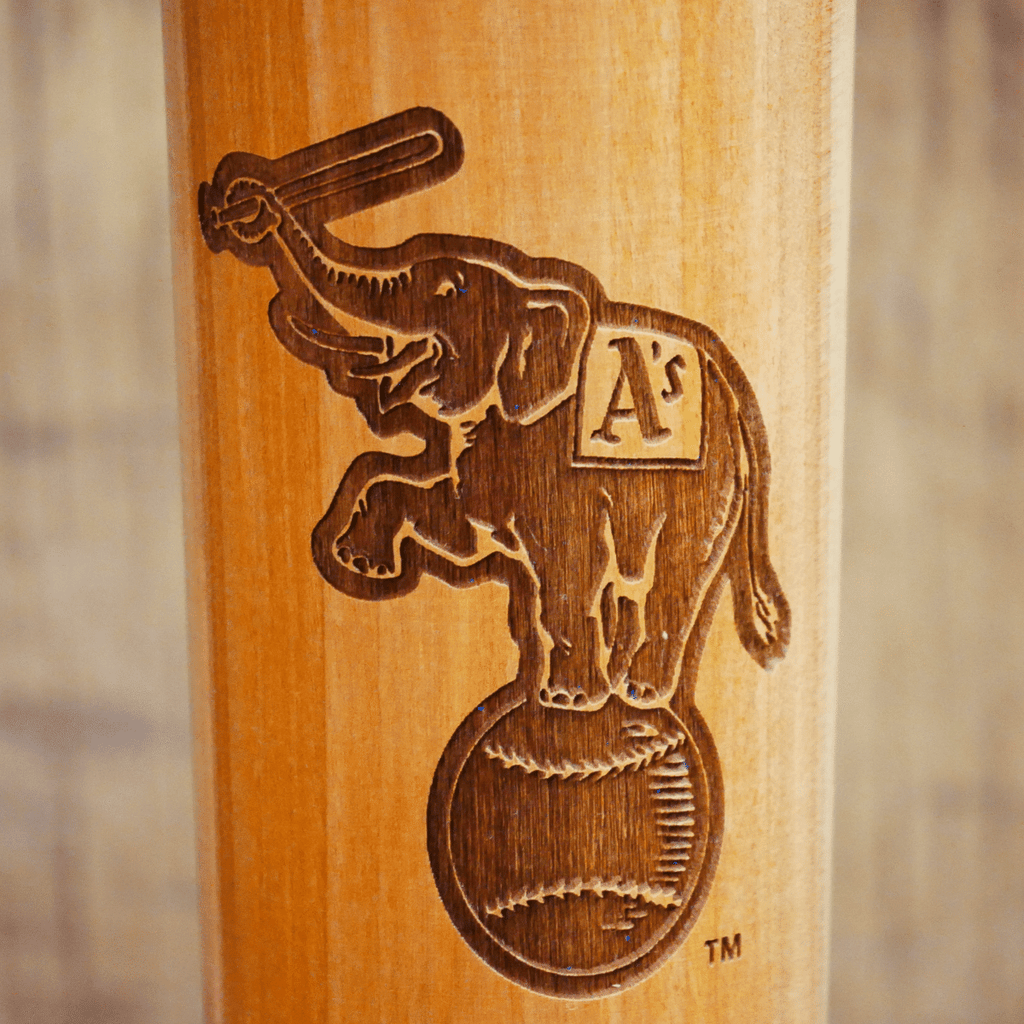 Oakland Athletics Elephant Logo Wood Sign