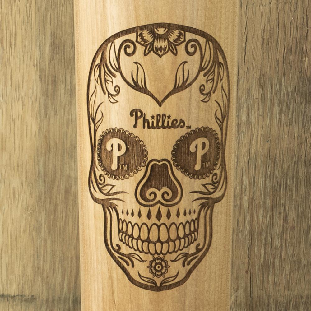 Philadelphia phillies Sugar Skull Baseball Bat Mug Details