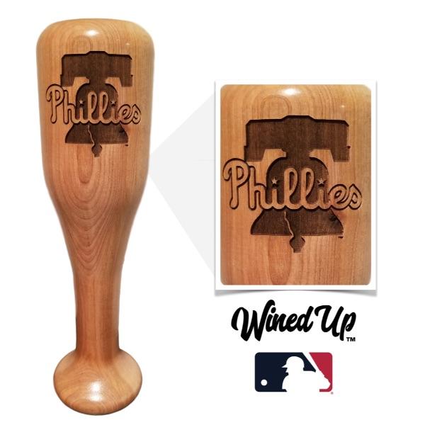 baseball bat wine glass Philadelphia Phillies