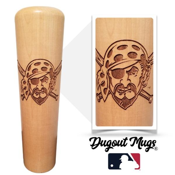 baseball bat mug Pittsburgh Pirates Pirate Head