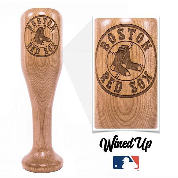 baseball bat wine glass Boston Red Sox