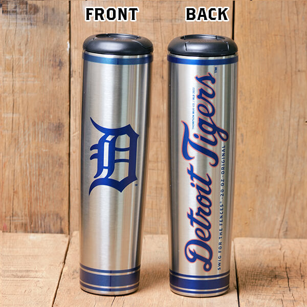 Detroit Tigers Metal Dugout Mug | Stainless Steel Baseball Bat Mug