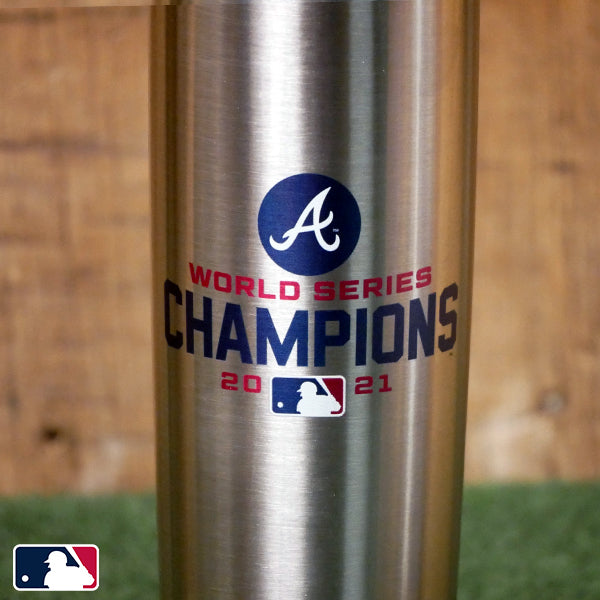 2021 Atlanta Braves World Series Champions Metal Dugout Mug | Stainless Steel Baseball Bat Mug