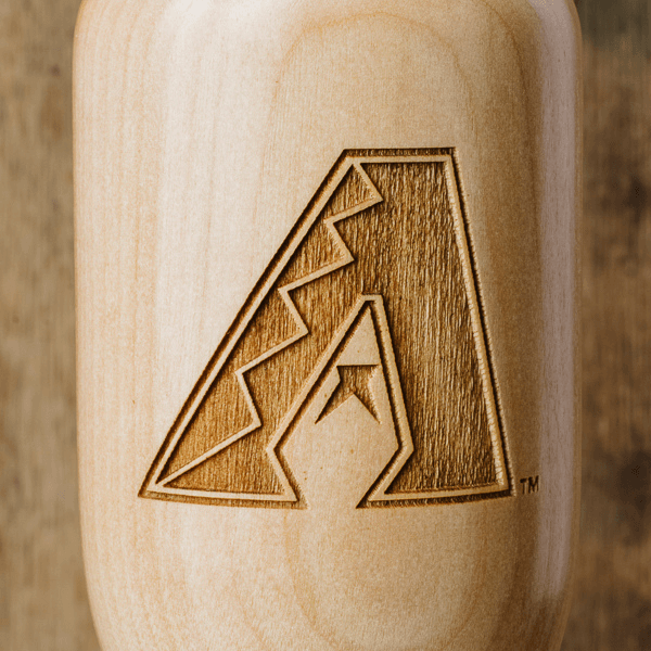 baseball bat wine glass Arizona Diamondbacks close up