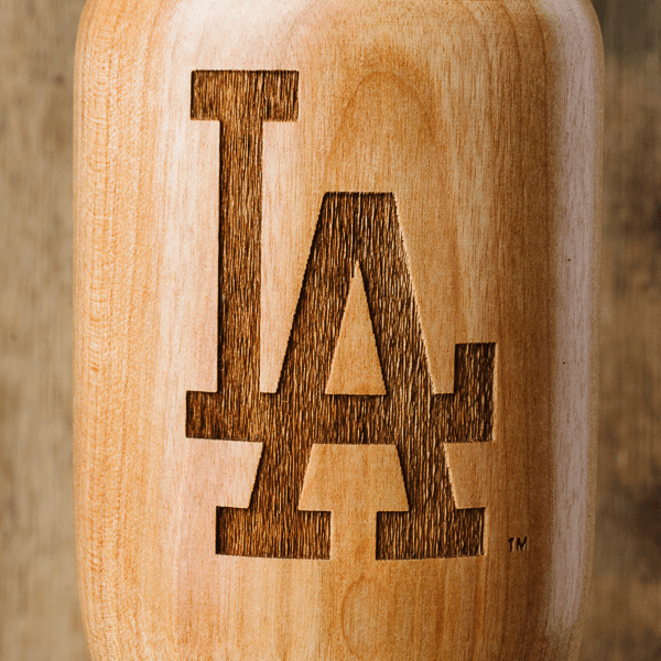 baseball bat wine glass Los Angeles Dodgers LA close up